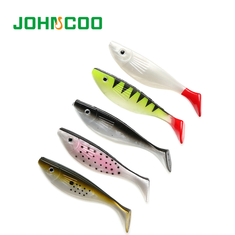 Poisson en caoutchouc 3 pièces lot 110mm 11.5g Shad pêche nageurs tête de gabarit leurre de pêche souple pour gros gibier appât pour la pêche appât artificiel ► Photo 1/6