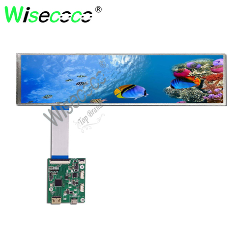 Pour framboise pi affichage 8.8 pouces 1920*480 IPS 60Hz écran LCD avec mini HDMI micro USB carte pilote ► Photo 1/6