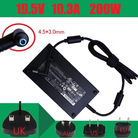 Adaptateur d'alimentation pour ordinateur portable HP, nouveau, 19.5v 10.3A 200W, 15-dc0000 15-dc0100 15-dc0200 15-dc0300 15-dc0400 TPN-CA03 ► Photo 1/6