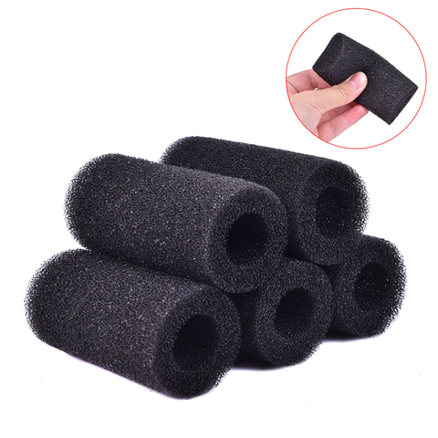 5 Pcs/lot noir filtre éponge Aquarium filtre protecteur couverture pour Aquarium entrée étang L taille ► Photo 1/6