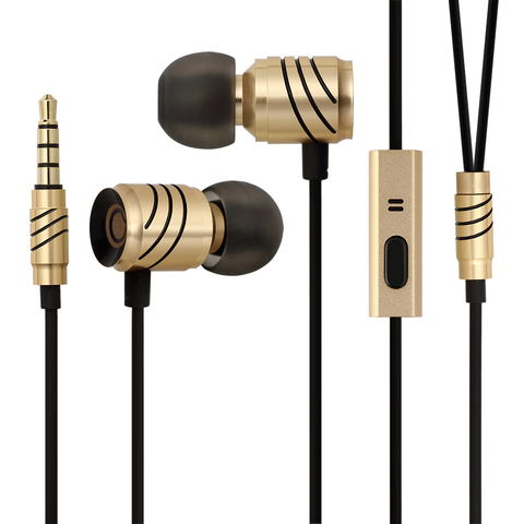 GGMM – écouteurs filaires avec micro 3.5, oreillettes entièrement en métal, isolation du bruit, clarté universelle, basses riches, pour téléphones ► Photo 1/6