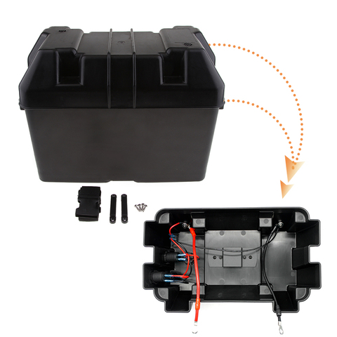 Boîte de rangement et de ceinture intelligente | 1 ensemble, chargeur de voiture USB, mallette de rangement et ceinture, 13.4*7.67*10.6 pouces, pour bateau de RV, voiture Etc ► Photo 1/6