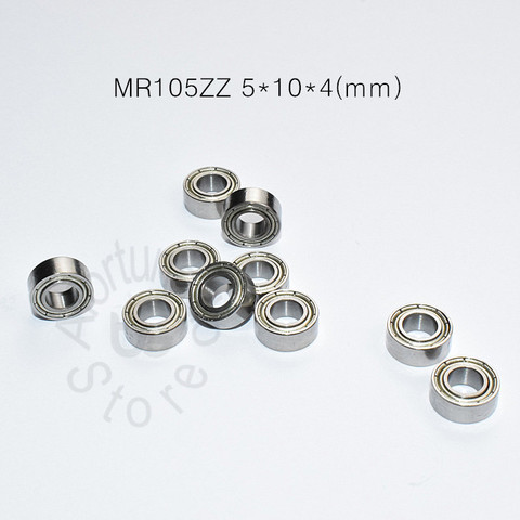 MR105ZZ – Mini roulements miniatures scellés en métal, roulements MR MR105ZZ en acier chromé, 5x10x4(mm), 10 pièces, livraison gratuite ► Photo 1/6