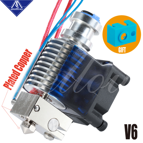 Mellow-embout Hotend en cuivre plaqué 12v/24v, Nf-v6, bloc thermique, dissipateur thermique pour PETG PEEK PEI ABS en fibre de carbone ► Photo 1/6