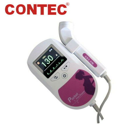 Moniteur de battement cardiaque de bébé de sonde de Doppler foetal prénatal de couleur de Contec 3MHz ► Photo 1/4