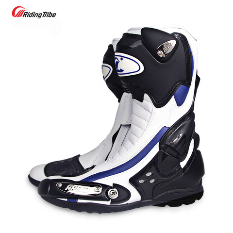 Bottes d'équitation pour Moto, bottes d'extérieur, pour course, de Motocross, pour hommes, de tout-terrain ► Photo 1/4