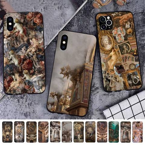 MaiYaCa château de versailles la création d'adam David Art coque de téléphone pour iPhone 11 12 pro XS MAX 8 7 6 6S Plus X 5S SE 2022 XR ► Photo 1/6