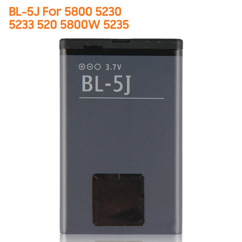 Japper BL-5J Batterie De Téléphone Pour NOKIA 5800 5230 5233 520 5800W 5235 520t 3020 NOKIA Lumia 525 526 530 C3 X1-01 1320mAh ► Photo 1/6