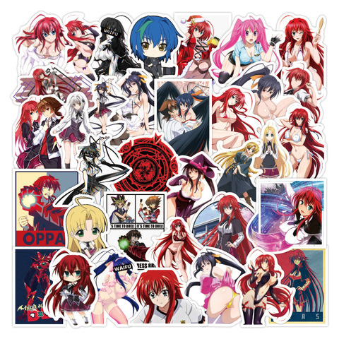 10/50/100 pièces dessin animé Anime Highschool Dxd autocollant étanche enfants autocollants planche à roulettes valise guitare Graffiti autocollant bricolage jouets ► Photo 1/6