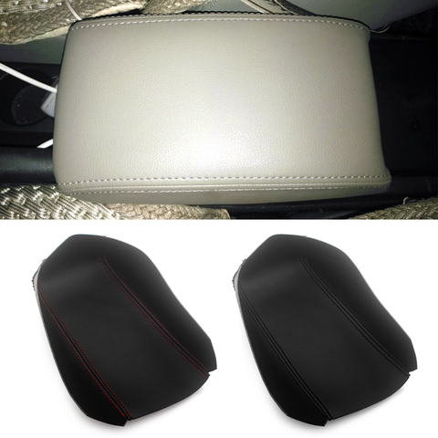 Couvercle de boîte de protection en cuir microfibre pour Skoda Octavia 2007 2008 2009 2010-2014, garniture de protection pour accoudoir central ► Photo 1/6