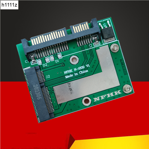 MSATA SSD à 2.5 ''SATA III 6.0Gbps adaptateur convertisseur Riser carte Module carte Mini PCIE SSD adaptateur carte d'extension pour ordinateur portable ► Photo 1/6