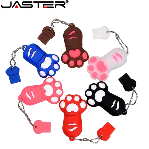 JASTER USB disque dur dessin animé 64 go Bruin Roze zverrue Blauw Kleur Klauw Usb clé Usb 2.0 4 Gb 8Gb 16 gb 32 Gb Pendriv ► Photo 1/6