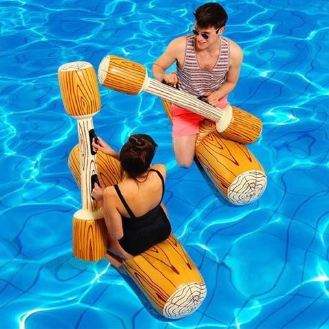 Jeu de flotteur gonflable pour piscine, pare-chocs de Sports aquatiques, jouets pour adultes, fête, radeau, jouet pour enfants, 4 ► Photo 1/5