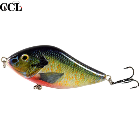 CCLTBA – leurre rigide coulant à enfoncement lent, appât artificiel idéal pour la pêche au brochet ou au maskinongé, Jerkbait, 100MM, 45G ► Photo 1/6