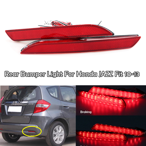 LED pare-chocs arrière réflecteur lumière pour Honda JAZZ Fit 2010-2013 CRZ CRV Acura TSX feu arrière antibrouillard feu arrière ► Photo 1/6