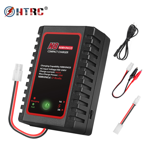 Htrc-n8-nimh-nicd – chargeur de batterie 110-240V 2a 20W AC 2s-8s Nimh/Nicd, chargeur Compact RC pour 2s-8s NiMH/NICD ► Photo 1/6