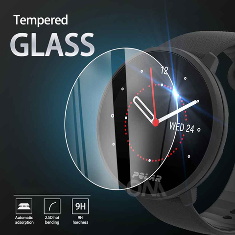 Film de protection d'écran pour montre connectée, 5 pièces, en verre trempé 9H Premium, pour Polar Watch/Ignite Vantage V2 / V ► Photo 1/6