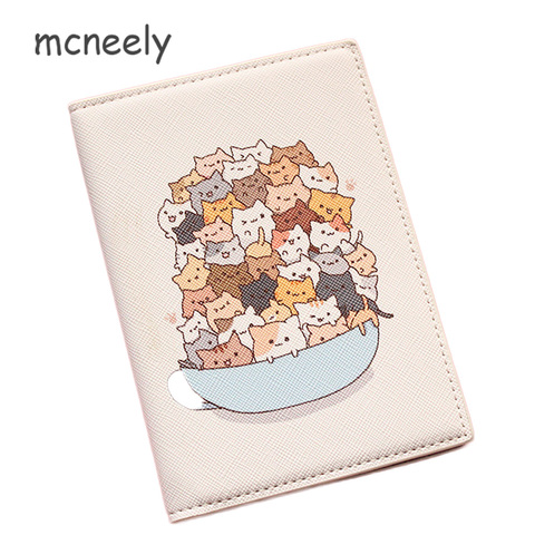 Mcneely 2022 Animaux Imprime Porte-Carte Porte-Monnaie sac Multi-fonction Couverture Sur le passeport protection du support Pochette De Passeport ► Photo 1/6