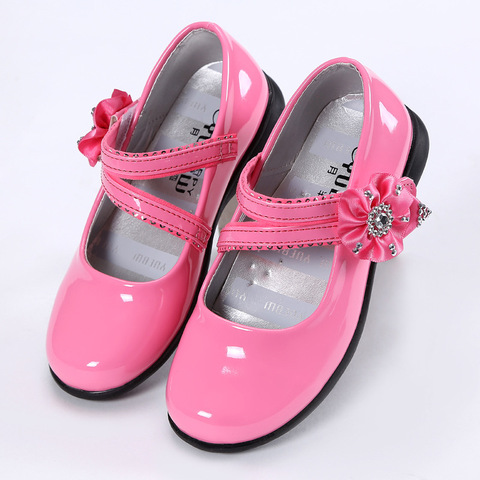 Chaussures de Ballet plates à fleurs pour filles, à paillettes, dorées, scintillantes, princesse, pour enfants de 3 à 15 ans, automne ► Photo 1/6