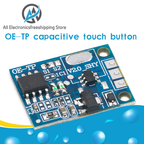 Module tactile tactile, OE-TP capacitif, capteur numérique, sans pôle, intensité 10a, 5-12V DC, LED bouton tactile ► Photo 1/6