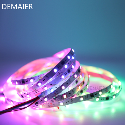 Adressables à 5050 RGB, DC12V WS2811, 30/48/60/m, 1903 pixels, streifen pleine couleur, volant avec 1 Ic 3 LED s 1m/2m/3m/4m/5m ► Photo 1/6