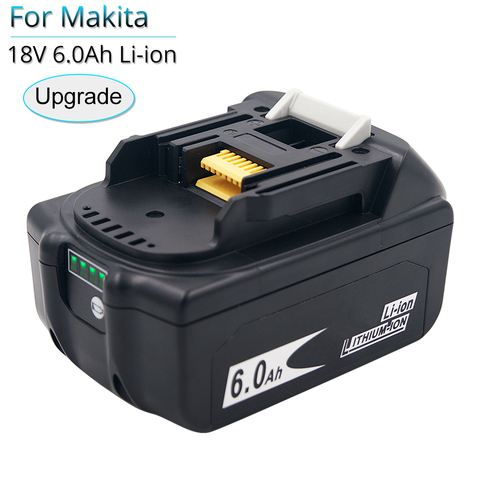 Batterie de remplacement pour Makita BL1860B, 18V, 6000mAh, amélioration de la Balance pour outils électriques BL1830 BL1850B BL1840B BL1815 LXT400 ► Photo 1/6