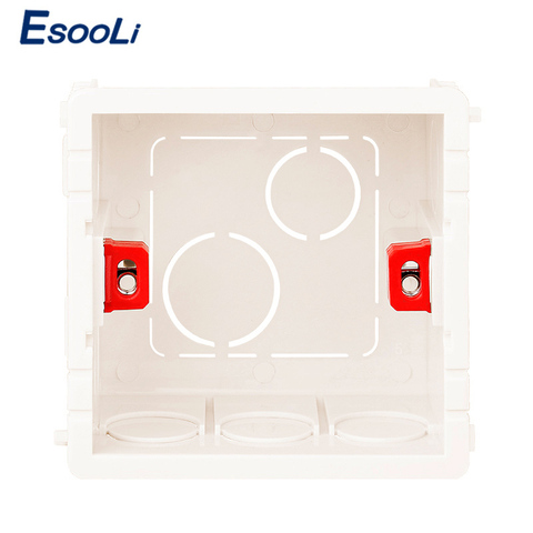 EsooLi-boîte de montage réglable en 3 couleurs, Cassette interne 86mm * 83mm * 50mm pour interrupteur tactile de Type 86 et boîtier de câblage de prise ► Photo 1/6