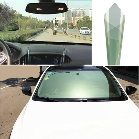 Teinte pare-brise pour vitre avant et arrière de voiture, 76cm x 80% m, VLT, Films solaires anti-rayures pour la maison ► Photo 1/5