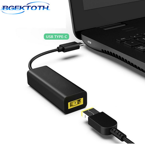 DC USB Type C mâle chargeur de puissance convertisseur adaptateur connecteur pour Lenovo Dell Hp Asus ordinateur portable adaptateur 20V 3.25A carré prise femelle ► Photo 1/5