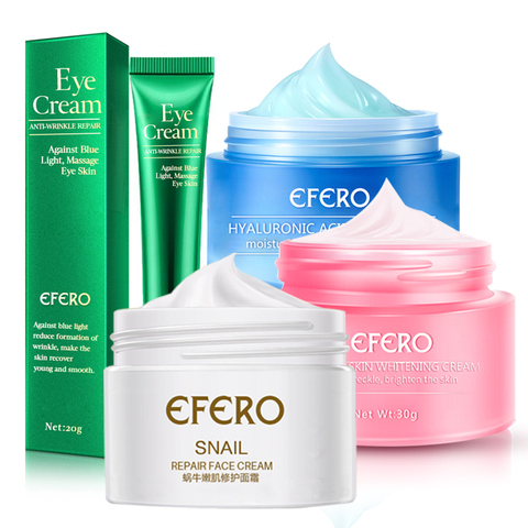 Crème escargot Anti-âge Lifting hydratant acide hyaluronique crème blanchissante supprimer Melasma acné Pigment foncé taches crème pour le visage ► Photo 1/6