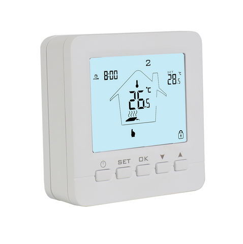 Thermostat numérique de chaudière à gaz avec batterie ► Photo 1/2