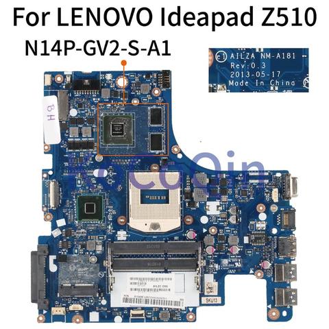 KoCoQin-carte mère pour ordinateur portable LENOVO Ideapad Z510 GT740M SR17E NM-A181, carte mère N14P-GV2-S-A1 ► Photo 1/6