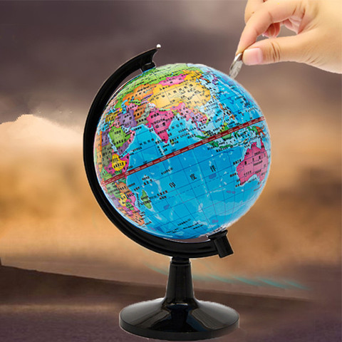 Tirelire Globe enfants monde terre Globe tirelire coffre-fort jouet créatif ornement éducatif terre Atlas ► Photo 1/6