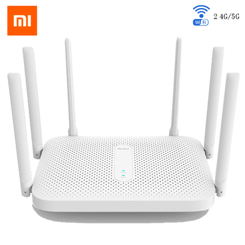 Xiaomi – routeur double bande Redmi AC2100, 2.4/5.0GHz, 2033 mb/s, Gigabit, répéteur/amplificateur de signal sans fil, avec 6 antennes larges à Gain élevé ► Photo 1/6