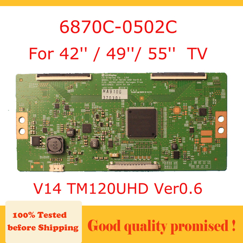 Tcon – carte de test pour tv professionnelle, pour tv lg 42 ''49'' 55 ''V14 TM120UHD Ver0.6, 6870C 0502C ► Photo 1/6