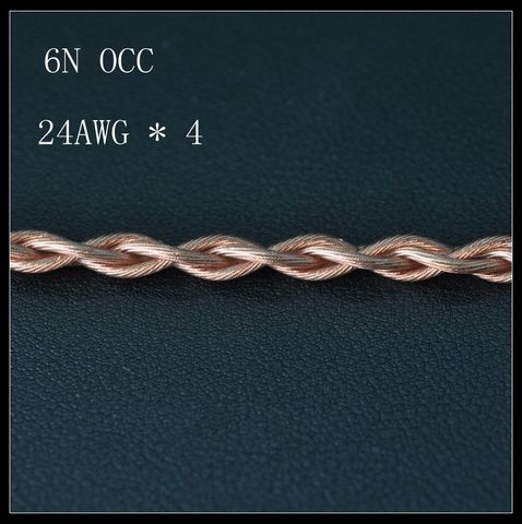 Ligne de mise à niveau des écouteurs 24AWG 6N OCC avec 4 cœurs épais pour compléter la ligne de mise à niveau des écouteurs MMCX 0.78MM ► Photo 1/2