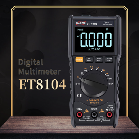 WinAPEX-multimètre numérique Portable ET8104, mesure automatique, tension AC/DC, capacité actuelle RMS, 9999 points d'affichage ► Photo 1/6