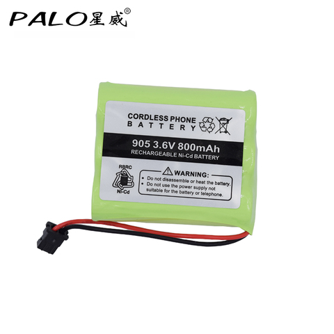 Batterie de remplacement de téléphone sans fil BT-905 800mAh 3.6v ni-cd batterie pour KX-A36 P-P501 AE-255 B300 ATT-3AAB BT-800 P-P5 ► Photo 1/6