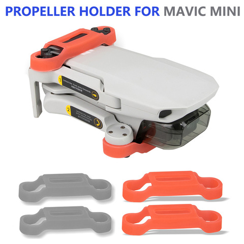 Support de moteur d'hélice pour DJI Mavic Mini Drone lame fixe accessoires protecteur Silicone couverture pour DJI Mavic Mini 2 Drone accessoires ► Photo 1/6