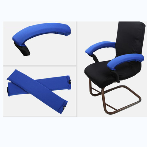 1 paire ordinateur chaise de bureau accoudoir couvre avec éponge amovible repose-bras couvrant Spandex extensible bras chaise accoudoir couvre ► Photo 1/6