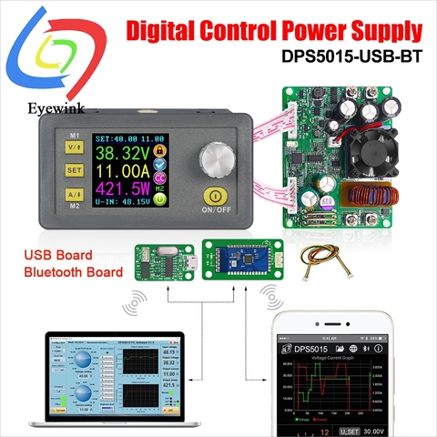 DPS5015 – module de tension constante de communication, courant continu, convertisseur de tension, LCD, voltmètre, 50V, 15a ► Photo 1/5