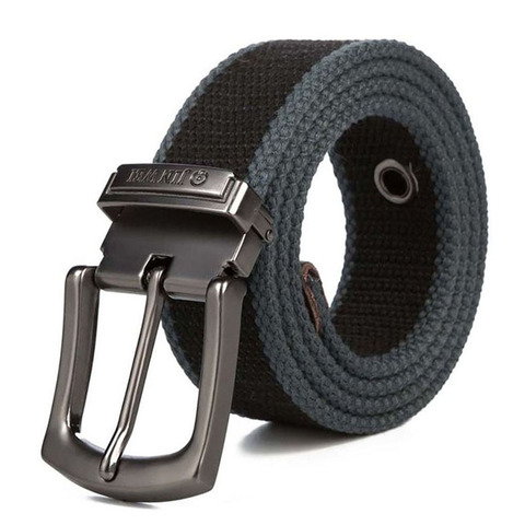 Ceinture tactique militaire pour hommes et femmes, en toile, avec broche métallique, sangle à boucle détachable, pour Jeans, 130 140 150 160cm ► Photo 1/6