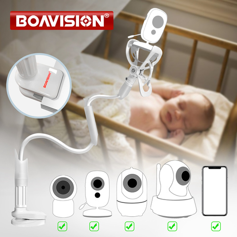 Multifonction universel support pour téléphone support lit paresseux berceau Long bras réglable 85cm bébé moniteur montage mural caméra pour étagère X5 ► Photo 1/6