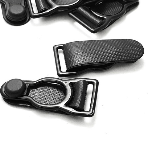 10x jambe jarretière bretelles cuisse haute bas jarretelle ceinture métal Clips 12mm ► Photo 1/6