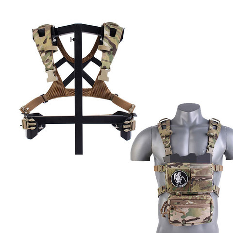 Sangle de poitrine tactique MK3 D3CRM Multicam, gilet de plate-forme de poitrine militaire, coupe Laser de l'armée, équipement de Combat, accessoires de transport ► Photo 1/5