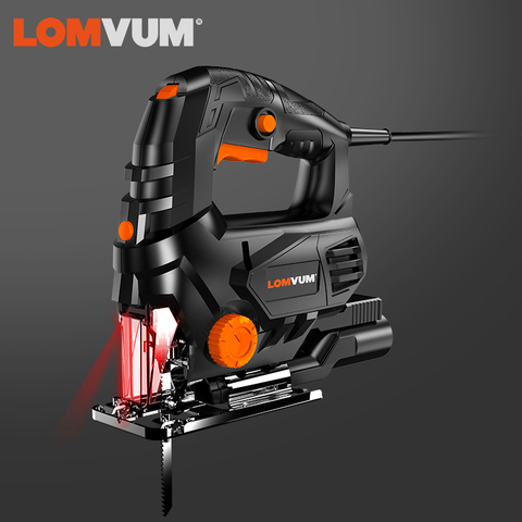 LOMVUM 800W scie sauteuse vitesse Variable scie électrique Laser scie sauteuse outils électriques bois scie métal règle avec lames de scie pour le travail du bois ► Photo 1/6