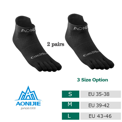 Chaussettes d'orteil 2022 nouveau CoolSpec courir léger sans spectacle Blister prévention cinq doigts course basket-ball Pilates Yoga chaussettes hommes ► Photo 1/6