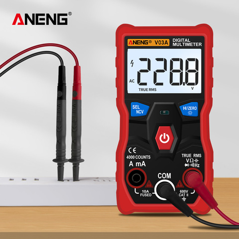 ANENG – multimètre numérique à mesure analogique V03A, esrmètre multimètre, mise hors tension automatique, outils de test pour multimètre ac automatique ► Photo 1/6