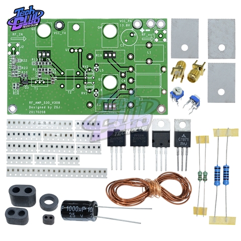 DC13.8V 45W SSB carte d'amplificateur de puissance linéaire CW FM HF Radio émetteur-récepteur Module à ondes courtes Kit de bricolage Interface SMA Standard 3M-30MHz ► Photo 1/6