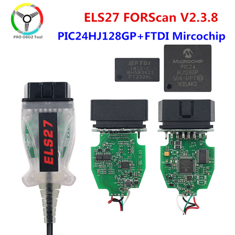 ELS27 FORScan V2.3.8 OBD2 Scanner PIC24HJ128GP FTDI Mircochip ELS 27 multi-langue ELS27 pour Ford/Mazda/Lincoln/Mercury ► Photo 1/6